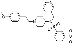 N-(1-[2-(4-METHOXYPHENYL)ETHYL]PIPERIDIN-4-YL)-3-(METHYLSULFONYL)-N-(PYRIDIN-3-YLMETHYL)BENZENESULFONAMIDE Struktur