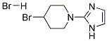 4-BROMO-1-(1H-IMIDAZOL-2-YL)-PIPERIDINE HBR Struktur