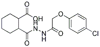 2-(N'-[2-(4-CHLORO-PHENOXY)-ACETYL]-HYDRAZINOCARBONYL)-CYCLOHEXANECARBOXYLIC ACID Struktur