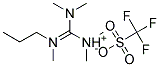 N,N,N',N',N''-PENTAMETHYL-N''-PROPYLGUANIDINIUM TRIFLUOROMETHANESULFONATE Struktur