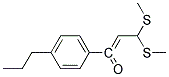 3,3-BIS-METHYLSULFANYL-1-(4-PROPYL-PHENYL)-PROPENONE Struktur