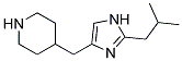 4-(2-ISOBUTYL-1H-IMIDAZOL-4-YLMETHYL)-PIPERIDINE Struktur