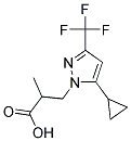 3-(5-CYCLOPROPYL-3-(TRIFLUOROMETHYL)-1H-PYRAZOL-1-YL)-2-METHYLPROPANOIC ACID Struktur