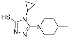 4-CYCLOPROPYL-5-(4-METHYLPIPERIDIN-1-YL)-4H-1,2,4-TRIAZOLE-3-THIOL Struktur