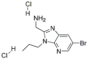 C-(6-BROMO-3-PROPYL-3H-IMIDAZO[4,5-B]PYRIDIN-2-YL)-METHYLAMINE DIHYDROCHLORIDE Struktur