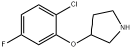 3-(2-CHLORO-5-FLUOROPHENOXY)PYRROLIDINE Struktur