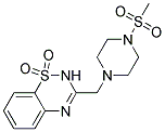 3-([4-(METHYLSULFONYL)PIPERAZIN-1-YL]METHYL)-2H-1,2,4-BENZOTHIADIAZINE 1,1-DIOXIDE Struktur