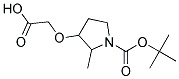 3-(CARBOXYMETHOXY)METHYL-1-BOC-PYRROLIDINE Struktur