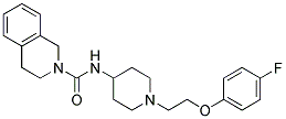 N-(1-[2-(4-FLUOROPHENOXY)ETHYL]PIPERIDIN-4-YL)-3,4-DIHYDROISOQUINOLINE-2(1H)-CARBOXAMIDE Struktur