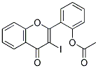 ACETIC ACID 2-(3-IODO-4-OXO-4H-CHROMEN-2-YL)-PHENYL ESTER Struktur