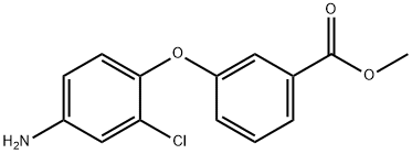 METHYL 3-(4-AMINO-2-CHLOROPHENOXY)BENZOATE Struktur