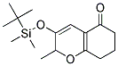 3-(TERT-BUTYL-DIMETHYL-SILANYLOXY)-2-METHYL-2,6,7,8-TETRAHYDRO-CHROMEN-5-ONE Struktur