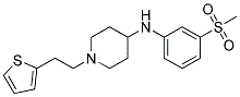 N-[3-(METHYLSULFONYL)PHENYL]-1-[2-(2-THIENYL)ETHYL]PIPERIDIN-4-AMINE Struktur