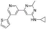 N-CYCLOPROPYL-2-METHYL-6-(5-THIEN-2-YLPYRIDIN-3-YL)PYRIMIDIN-4-AMINE Struktur