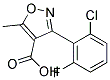 3-(2-CHLORO-6-FLUOROPHENYL)-5-METHYL-4-ISOXAZOLECARBOXYLIC ACID Struktur