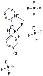 2-[(P-CHLOROPHENYL)AZO]-1-METHYL-PYRIDINIUM TETRAFLUOBORATE Struktur