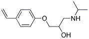 (2RS)-1-(4-ETHENYLPHENOXY)-3-[(1-METHYLETHYL)AMINO]PROPAN-2-OL Struktur