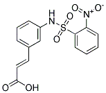 3-(3-{[(2-NITROPHENYL)SULPHONYL]AMINO}PHENYL)ACRYLIC ACID Struktur