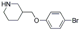 3-[(4-BROMOPHENOXY)METHYL]PIPERIDINE Struktur