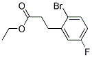 3-(2-BROMO-5-FLUORO-PHENYL)-PROPIONIC ACID ETHYL ESTER Struktur