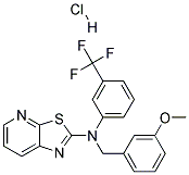 N-(3-METHOXYBENZYL)-N-[3-(TRIFLUOROMETHYL)PHENYL][1,3]THIAZOLO[5,4-B]PYRIDIN-2-AMINE HYDROCHLORIDE Struktur