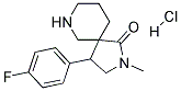 4-(4-FLUOROPHENYL)-2-METHYL-2,7-DIAZASPIRO[4.5]DECAN-1-ONE HYDROCHLORIDE Struktur