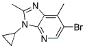 6-BROMO-3-CYCLOPROPYL-2,7-DIMETHYL-3H-IMIDAZO[4,5-B]PYRIDINE Struktur