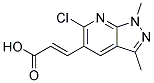 3-(6-CHLORO-1,3-DIMETHYL-1H-PYRAZOLO[3,4-B]PYRIDIN-5-YL)ACRYLIC ACID Struktur