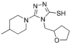 5-(4-METHYLPIPERIDIN-1-YL)-4-(TETRAHYDROFURAN-2-YLMETHYL)-4H-1,2,4-TRIAZOLE-3-THIOL Struktur