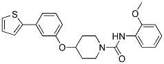 N-(2-METHOXYPHENYL)-4-[3-(2-THIENYL)PHENOXY]PIPERIDINE-1-CARBOXAMIDE Struktur