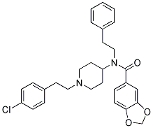 N-(1-[2-(4-CHLOROPHENYL)ETHYL]PIPERIDIN-4-YL)-N-(2-PHENYLETHYL)-1,3-BENZODIOXOLE-5-CARBOXAMIDE Struktur