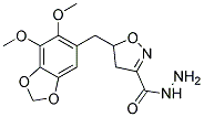 5-[(6,7-DIMETHOXY-1,3-BENZODIOXOL-5-YL)METHYL]-4,5-DIHYDROISOXAZOLE-3-CARBOHYDRAZIDE Struktur