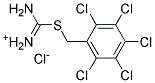 AMINO[(2,3,4,5,6-PENTACHLOROBENZYL)THIO]METHANIMINIUM CHLORIDE Struktur