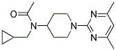 N-(CYCLOPROPYLMETHYL)-N-[1-(4,6-DIMETHYLPYRIMIDIN-2-YL)PIPERIDIN-4-YL]ACETAMIDE Struktur