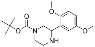 3-(2,5-DIMETHOXY-PHENYL)-PIPERAZINE-1-CARBOXYLIC ACID TERT-BUTYL ESTER Struktur