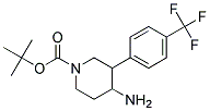 TERT-BUTYL 4-AMINO-3-(4-(TRIFLUOROMETHYL)PHENYL)PIPERIDINE-1-CARBOXYLATE Struktur