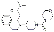 N,N-DIMETHYL-2-(2-[1-(MORPHOLIN-4-YLCARBONYL)PIPERIDIN-4-YL]-1,2,3,4-TETRAHYDROISOQUINOLIN-1-YL)ACETAMIDE Struktur