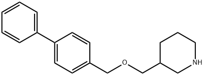 3-[([1,1'-BIPHENYL]-4-YLMETHOXY)METHYL]PIPERIDINE Struktur