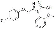 5-((4-CHLOROPHENOXY)METHYL)-4-(2-METHOXYPHENYL)-4H-1,2,4-TRIAZOLE-3-THIOL Struktur