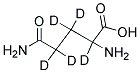 DL-GLUTAMINE-2,3,3,4,4-D5 Struktur