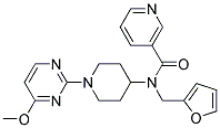 N-(2-FURYLMETHYL)-N-[1-(4-METHOXYPYRIMIDIN-2-YL)PIPERIDIN-4-YL]NICOTINAMIDE Struktur