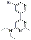 6-(5-BROMOPYRIDIN-3-YL)-N,N-DIETHYL-2-METHYLPYRIMIDIN-4-AMINE Struktur