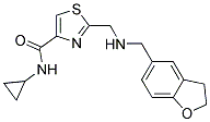 N-CYCLOPROPYL-2-([(2,3-DIHYDRO-1-BENZOFURAN-5-YLMETHYL)AMINO]METHYL)-1,3-THIAZOLE-4-CARBOXAMIDE Struktur