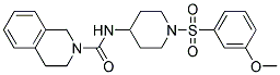 N-(1-[(3-METHOXYPHENYL)SULFONYL]PIPERIDIN-4-YL)-3,4-DIHYDROISOQUINOLINE-2(1H)-CARBOXAMIDE Struktur