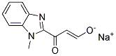 SODIUM (1E)-3-(1-METHYL-1H-BENZIMIDAZOL-2-YL)-3-OXOPROP-1-EN-1-OLATE Struktur