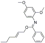 N-(2,4-DIMETHOXY-PHENYL)-BENZIMIDIC ACID HEX-2-ENYL ESTER Struktur