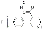 METHYL 3-(4-(TRIFLUOROMETHYL)PHENYL)PIPERIDINE-4-CARBOXYLATE HYDROCHLORIDE Struktur