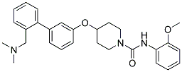 4-((2'-[(DIMETHYLAMINO)METHYL]BIPHENYL-3-YL)OXY)-N-(2-METHOXYPHENYL)PIPERIDINE-1-CARBOXAMIDE Struktur