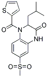 3-ISOBUTYL-7-(METHYLSULFONYL)-4-(THIEN-2-YLCARBONYL)-3,4-DIHYDROQUINOXALIN-2(1H)-ONE Struktur