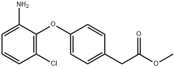 METHYL 2-[4-(2-AMINO-6-CHLOROPHENOXY)PHENYL]-ACETATE Struktur